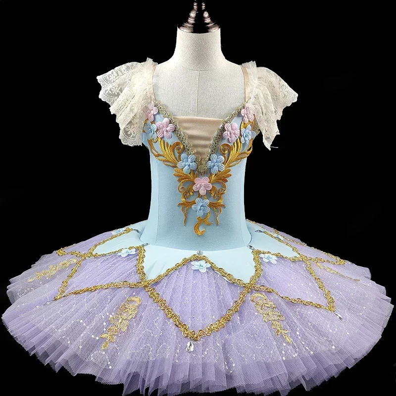 Nuevo vestido de tutú de Ballet profesional para adultos, expositor de ventana, vestido de actuación, falda de Bella Durmiente, traje de baile para niños