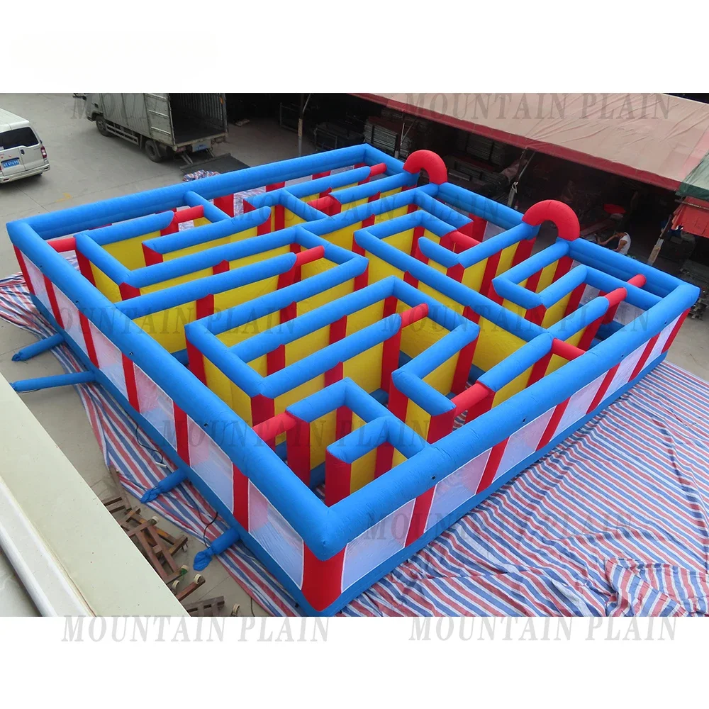 inflatable maze game,inflatable maze arena, outdoor challenge inflatable haunted house