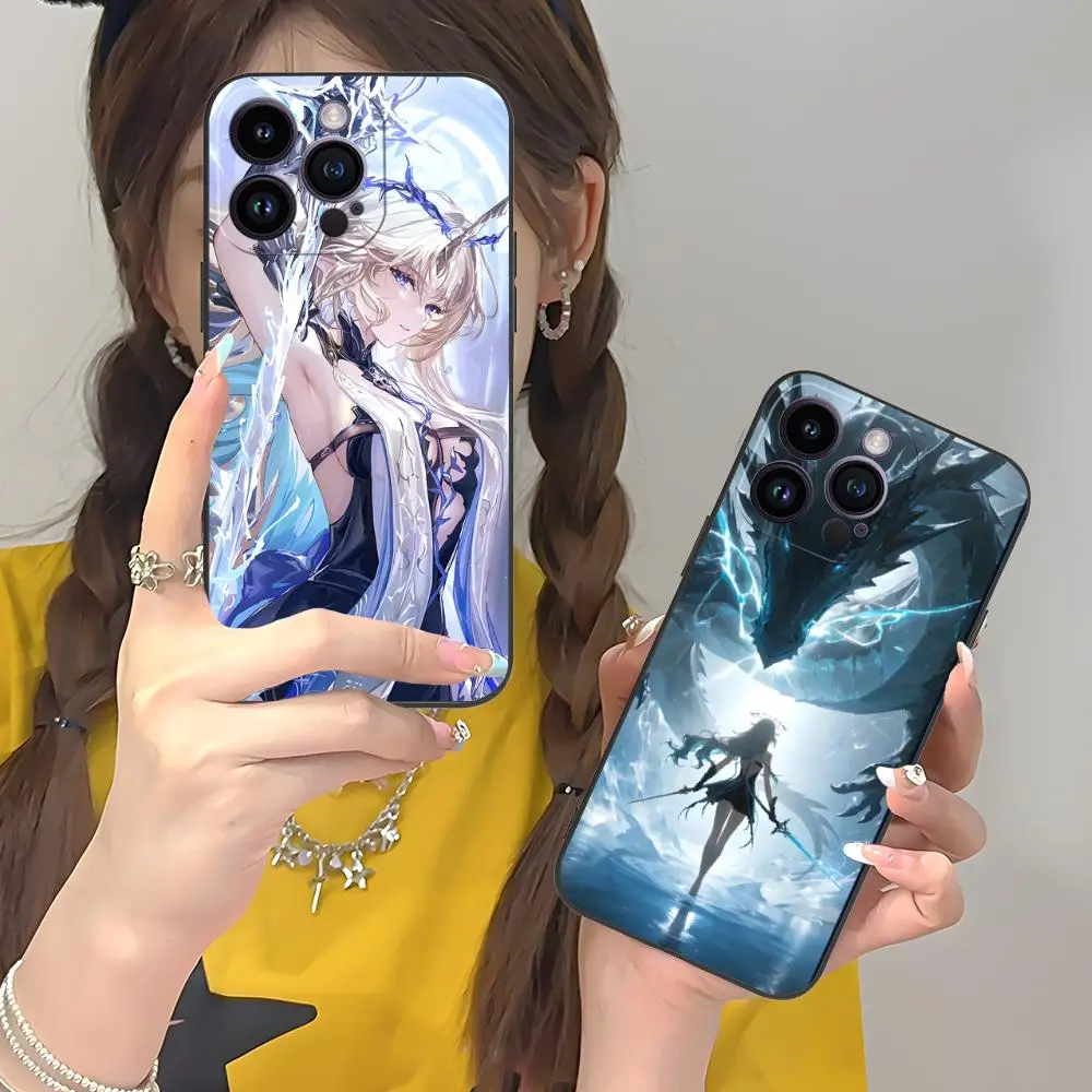 

Чехол для телефона Wuthering Waves Fleurdelys для iPhone 17, 16, 15, 14, 13, 12, 11 X XR XS 8 7 Pro Max Plus, мини-цветный защитный роскошный чехол