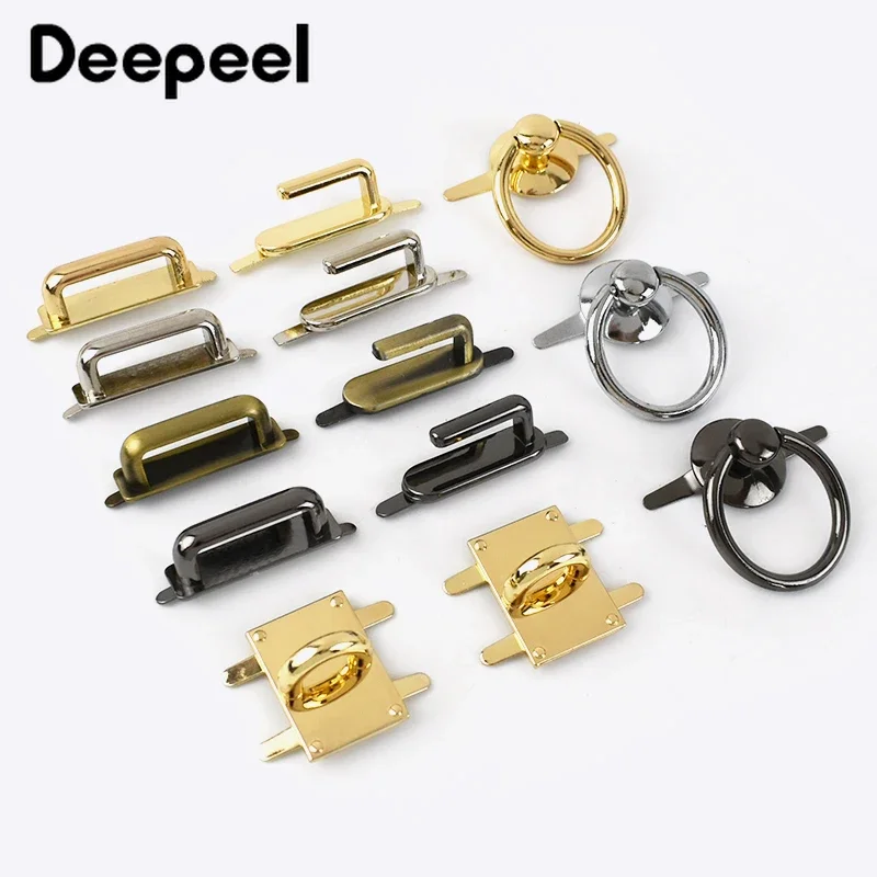 5Pcs Deepeel 25/31/35mm D Ring Bridge Connector Metal Buckles Hanger Bags Clip Clasp Hardware Decoration DIY Sewing Accessories