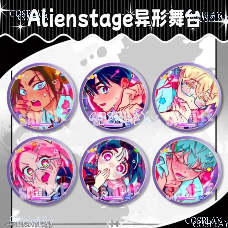 Значок Alien Stage 58 мм, брошь-значок Sua Mizi Till Luka, металлический значок, аксессуары для Хэллоуина и Комик-Кона, коллекционный подарок на день рождения.