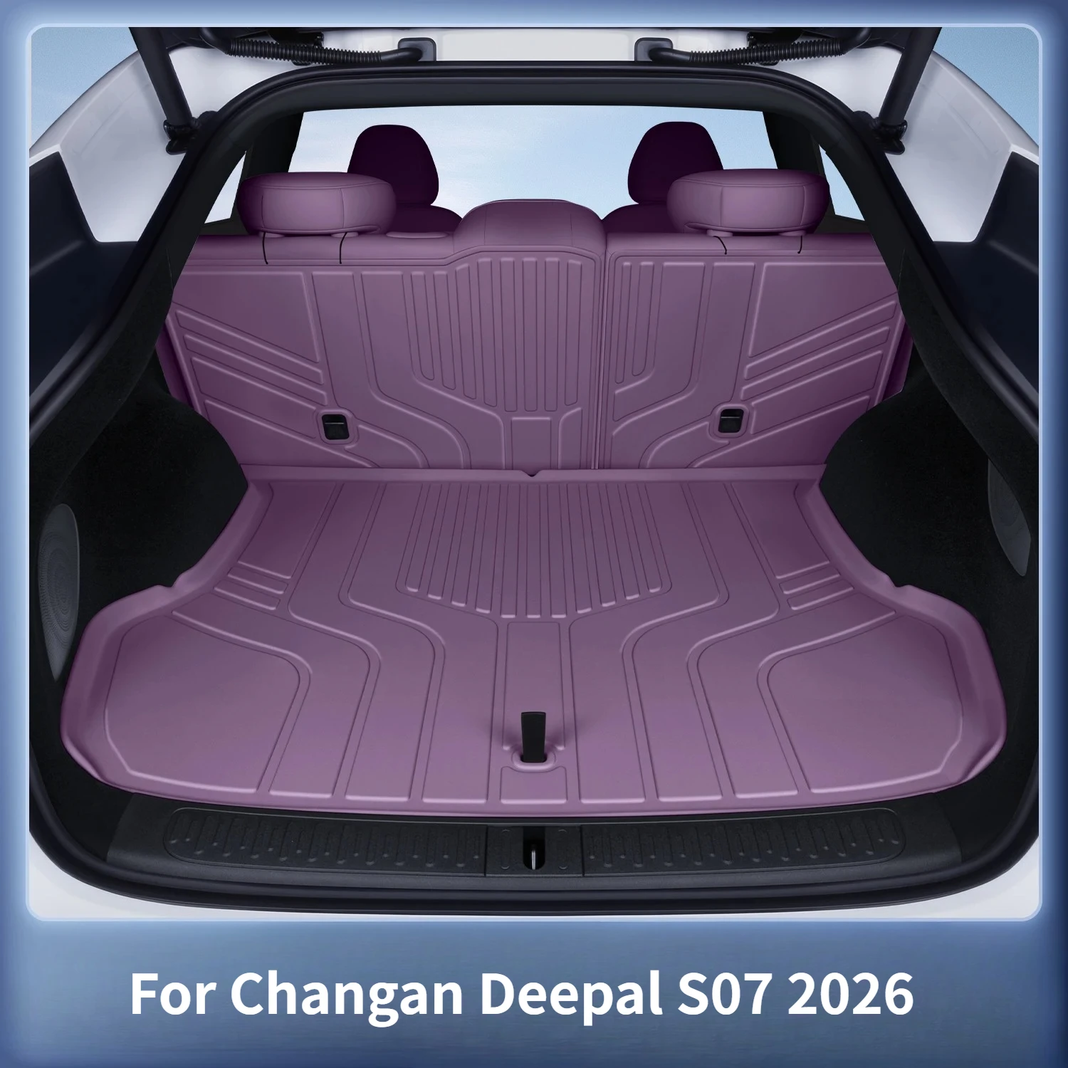

For Changan Deepal S07 2026 TPE Rear Trunk Mats Anti-scratch Waterproof Cargo Liner Seat Back Pad Interior Accessories