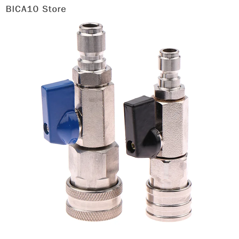 High Pressure Washer Ball Valve With 3/8 Or 1/4 Inch Quick Connector For Water Pumps Tanks Faucet Washer Hose Water Flow Switch