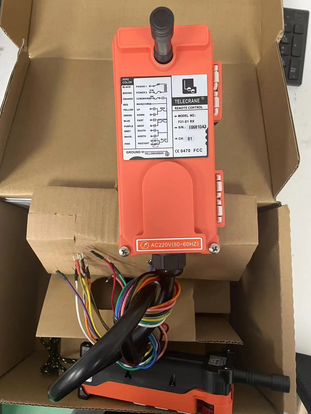 F21-E1 Industrial Crane Remote Control Wireless Remote Controller Boards for Crane Hoist