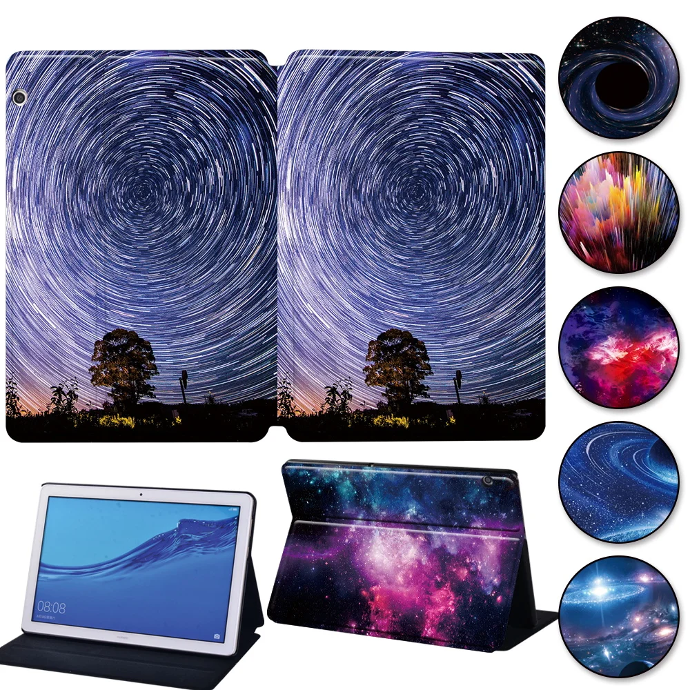 

Space Series Case for Huawei MediaPad M5 10.8"/M5 Lite 8/M5 Lite 10.1"/T3 8.0/T3 10 9.6"/T5 10 10.1" Folding Cover Case + Stylus