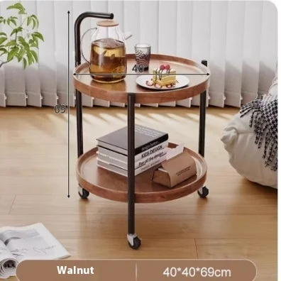 #￥Modern Style 2024 Mini Coffee Table Trolley Removable Wheeled Dining Car for Home Storage for Living Room Sofa SideSmall Space
