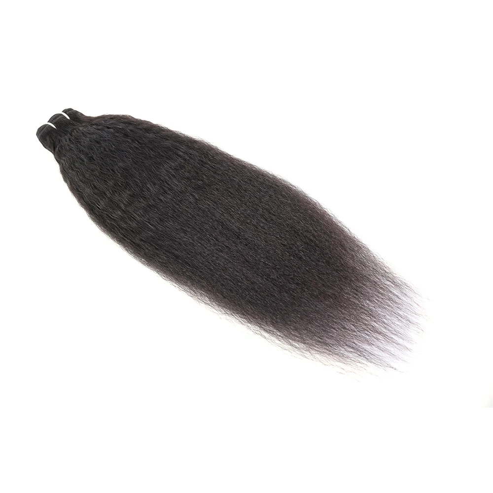 Berry Haar Kinky Straight Bundels 100% Echte Zachte Braziliaanse Haar Pre Geplukt Yaki Steil Haar Bundels Human Hair Extensions