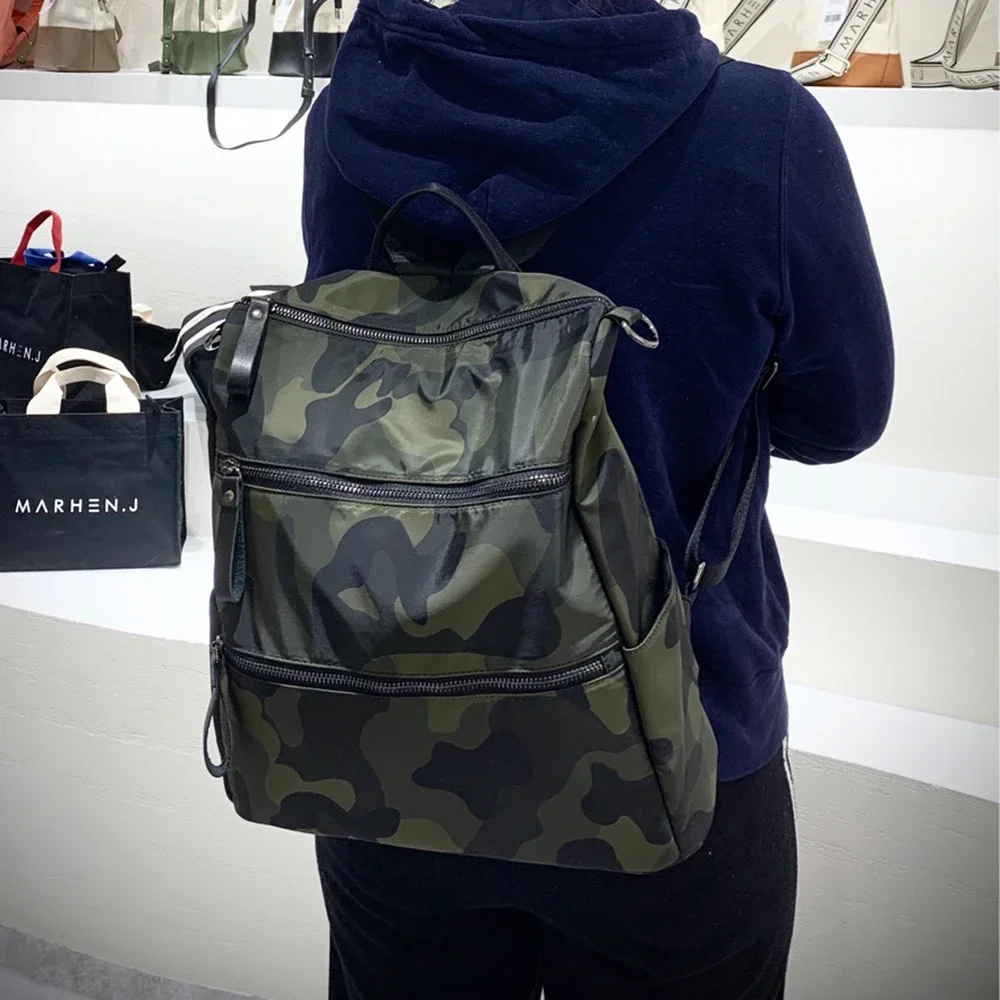 Mochila impermeable de camuflaje Unisex, bolso de viaje de nailon para mujer, bolso de hombro de diseñador, bolsos de alta calidad, 2023