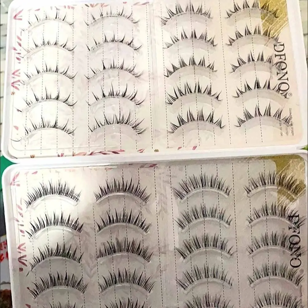 Estensione delle ciglia Ciglia finte a grappolo Ciglia finte soffici di lunga durata fai da te Ciglia arricciate spesse riutilizzabili dense