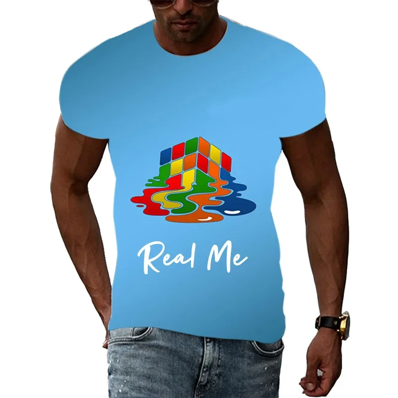 Magic Cube 3D Printed Men T shirt Summer Casual Harajuku Tee Top Unisex Oversized Streetwear