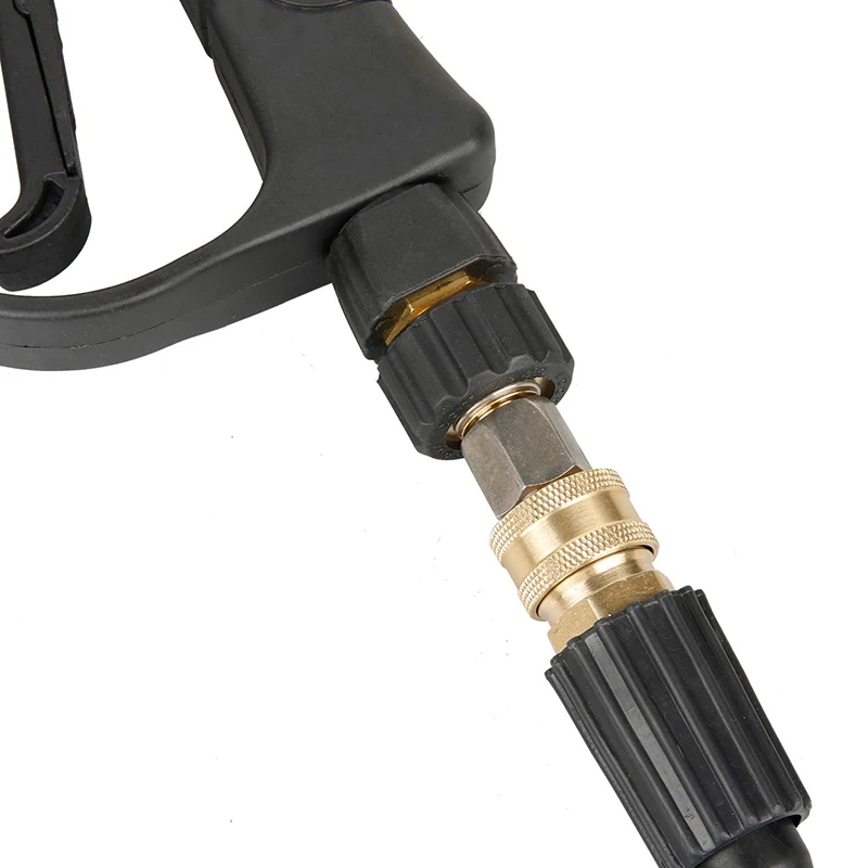 Pressure Washer Adapter Set Couplers Swivel M22-14mm/15mm to 1/4 Quick Hitch For High Pressure Wash Gun & Hose