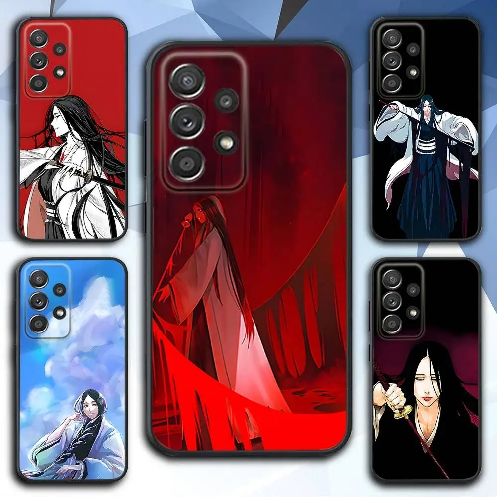 

R-Retsu U-Unohana Anime Phone Case For Samsung S 25,24,23,22,30,21,10,9,Ultra,Plus,Lite,FE,4,5 G Soft Black Case