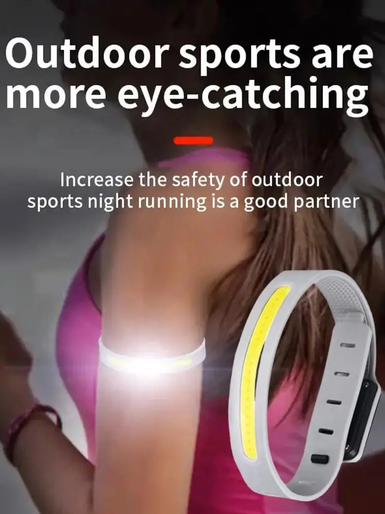AliExpress USB Rechargeable Running Arm Light LED Safety Flash Light For Night Jogging, Cycling, Outdoor Sports Waterproof Wearable Lamp