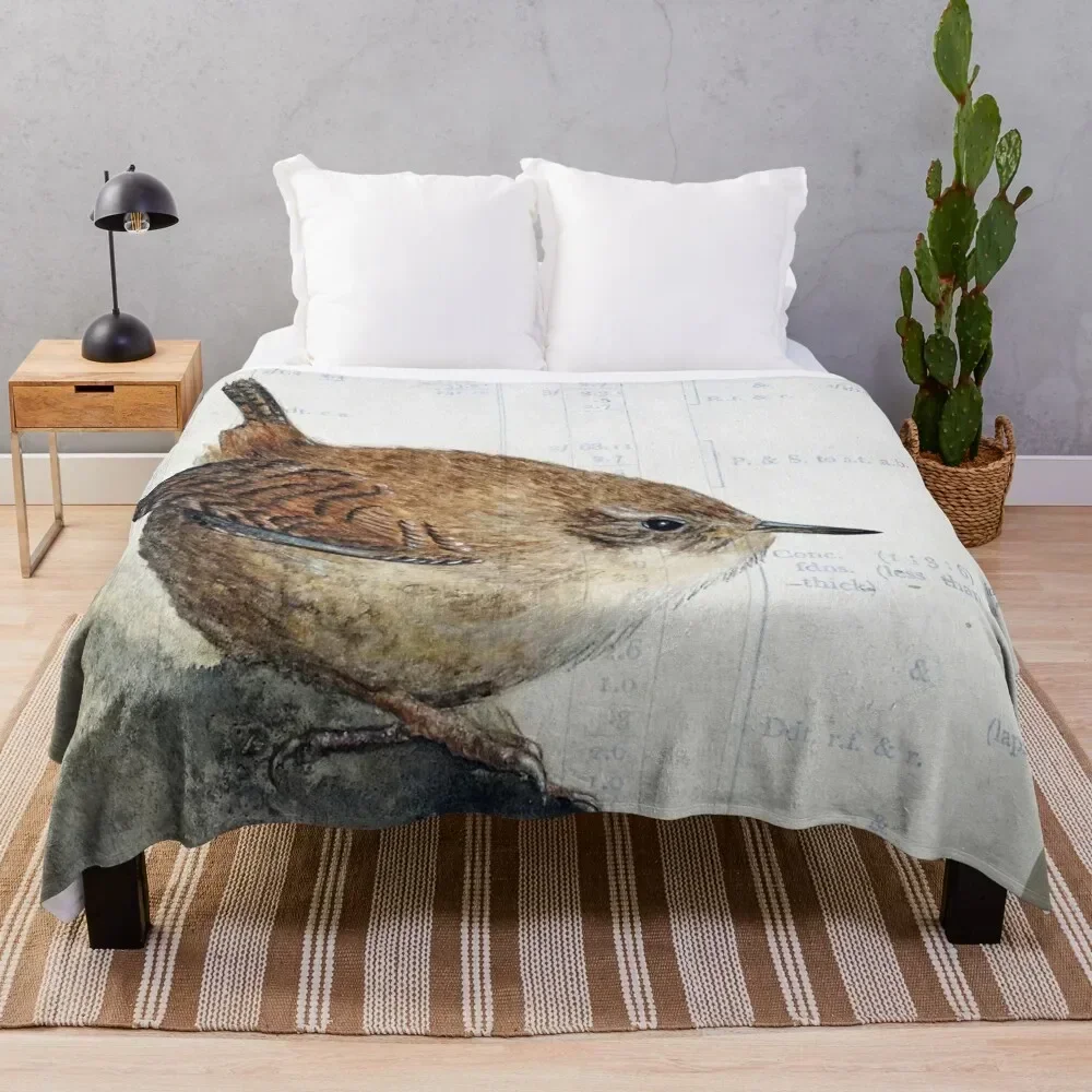 

Wren Throw Blanket Cozy Light Blanket for Travel Camping Picnic