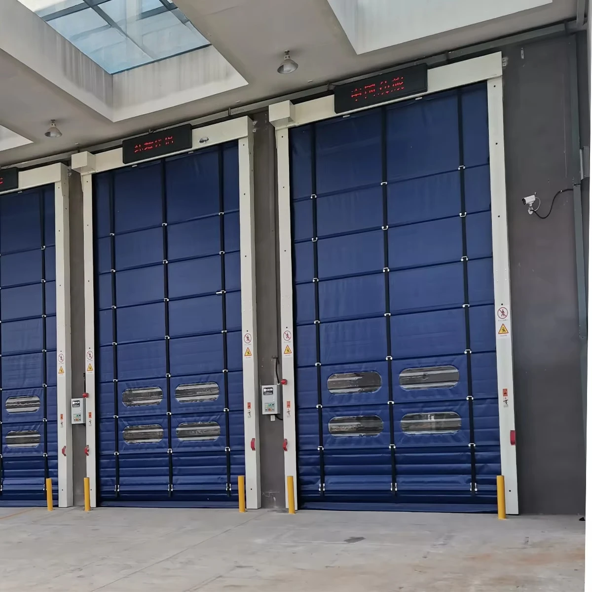 Custom Industrial Windproof Shutter Door Slide Doors Wholesale Automatic Aluminum Stacking Garage Door