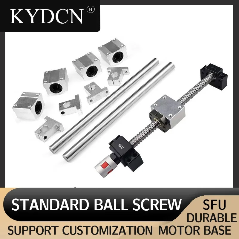 

1 set Ball Screw SFU1204 SFS1205 1210 +4 SCS12UU Standard Slider+2 Optical Axes+2 SK12 Support Combinations Length 600-950mm