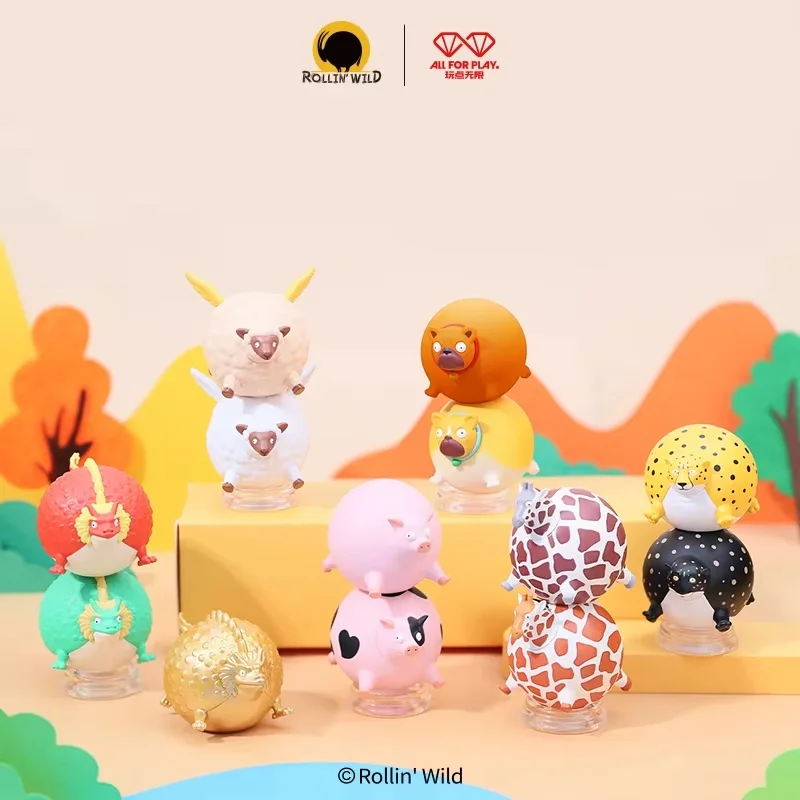 

Rollin Wild Official Stackable Figures Mystery Blind Box Urban Collectible Mini Bean Desk Decor Gift For Collectors Birthday