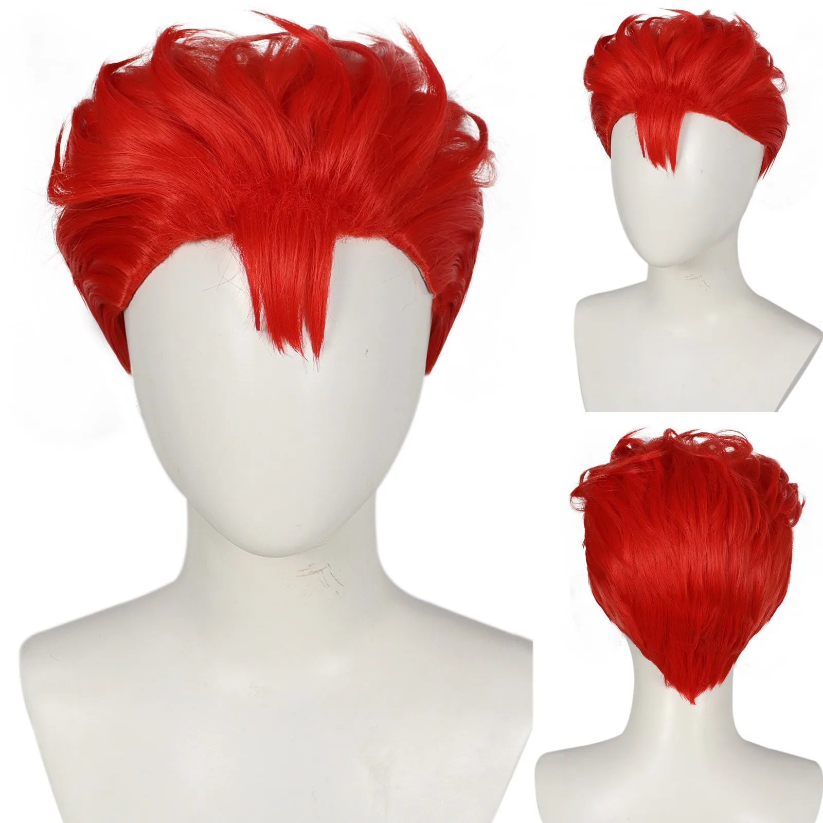 Peluca de Cosplay Hanamichi Sakuragi para hombres, naranja mezclado, corto, Anime, resistente al calor, fiesta, juego de rol