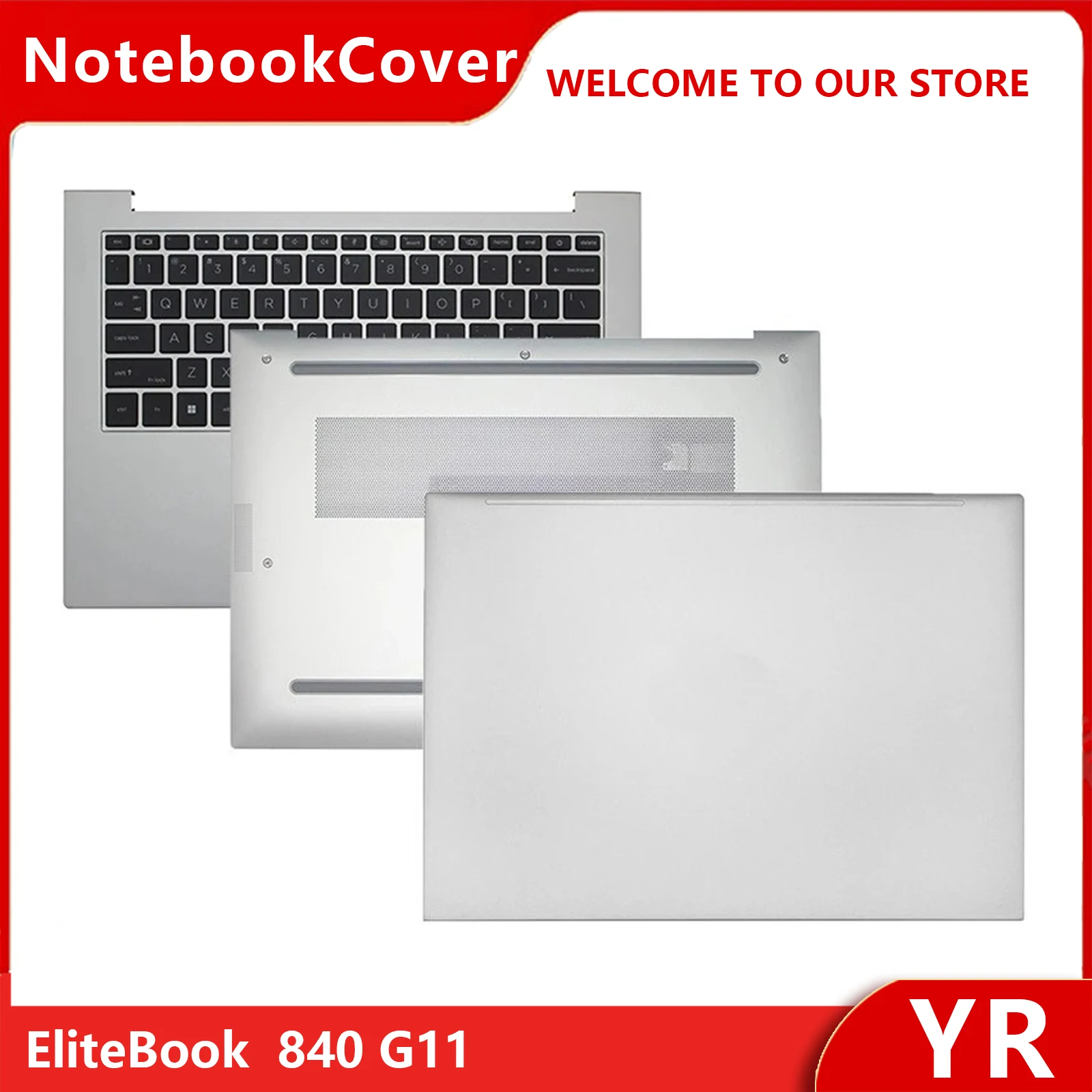 Original New For EliteBook 840 G11 Laptop LCD Back Cover Upper Palmrest Cover Keyboard Case Bottom Base Shell 6070B2455001
