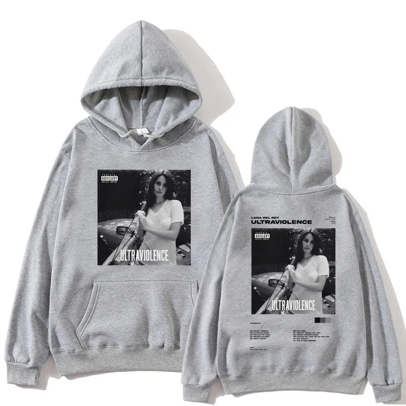 Singer Lana Del Rey Hoodies Ultraviolence Music Ablum Print Hoody Men Women Hip Hop Retro Long Sleeve hoodie Streetwear Pullover