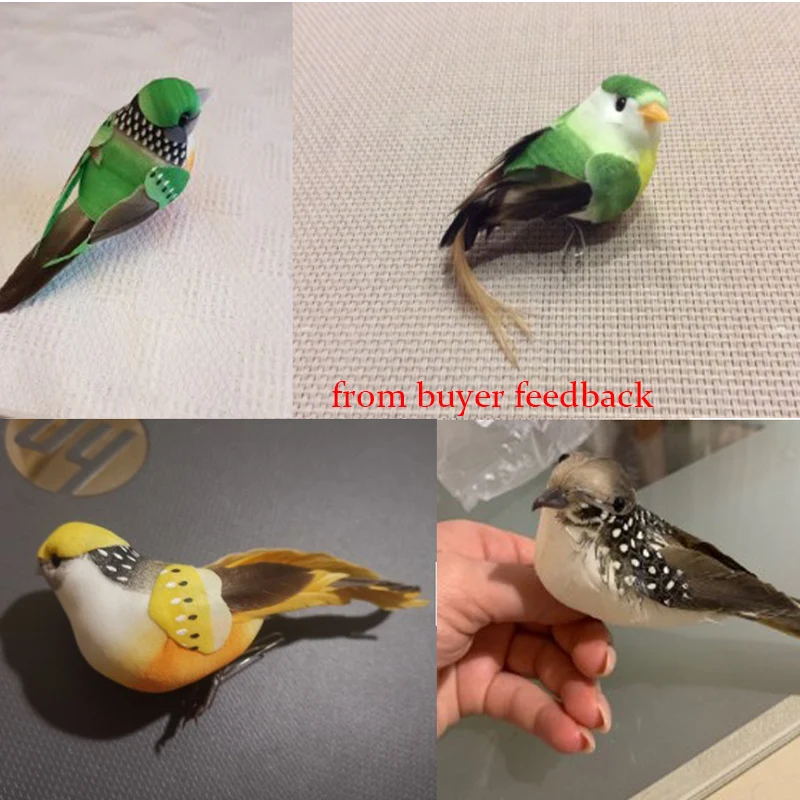 1PCS Parrot Artificial Birds Fake Foam Animal Simulation Feather Birds Models DIY Wedding Home Garden Ornament Decoration