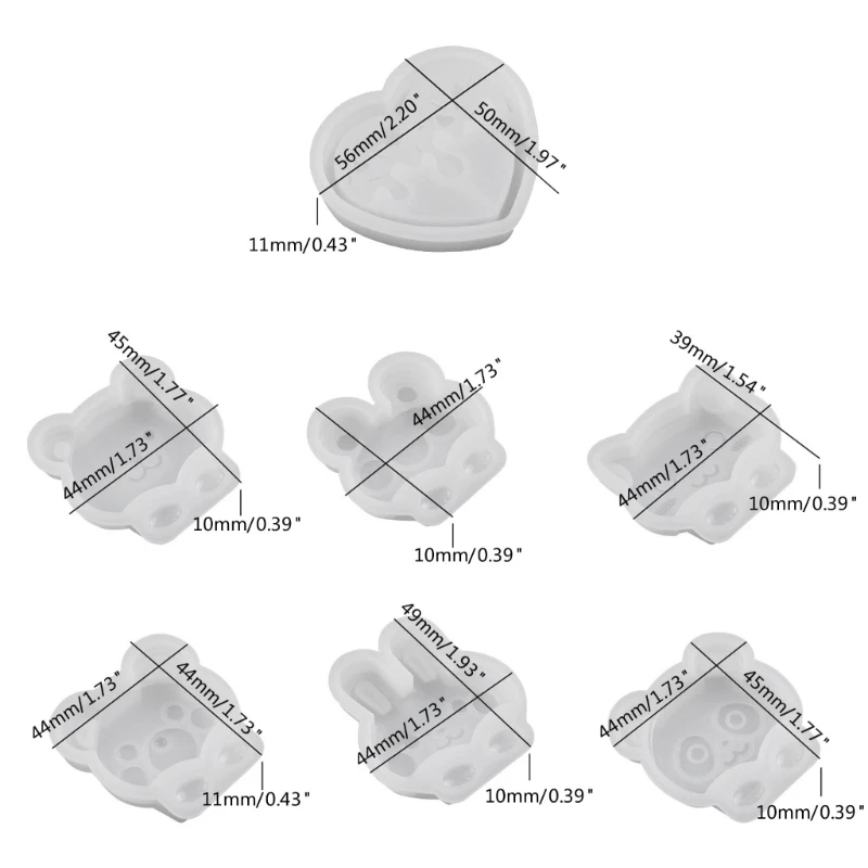 Niedliche Tier-Shaker-Form, langlebige Harzformen, lustige schüttelbare Tierdekorationsform aus Kunstharz für Workshops, Partys,