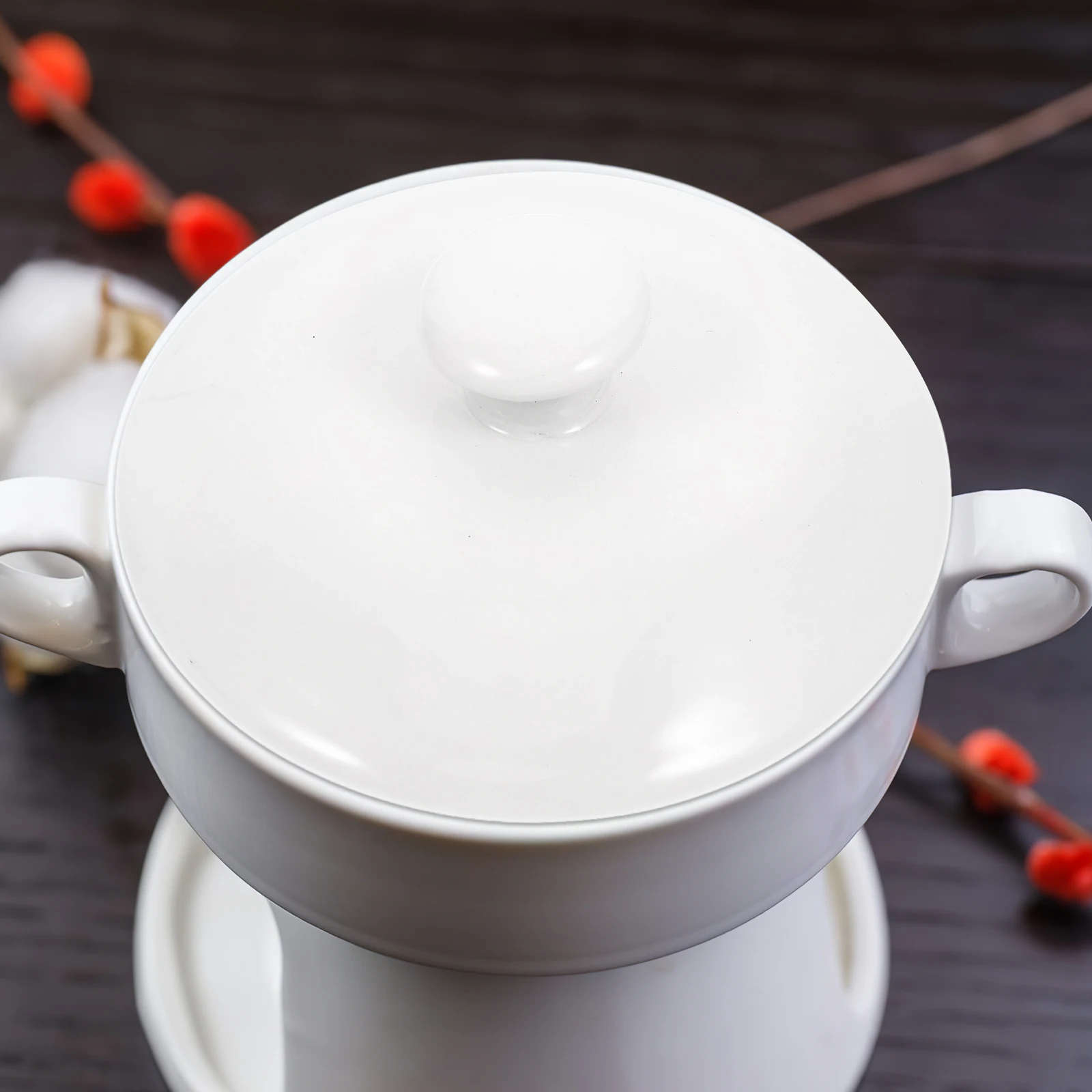 

Ceramic Pot Lid 4-Inch Replacement Kitchen Cookware Lids for Teapots Casseroles Soup Bowls Microwave Dishwasher Safe