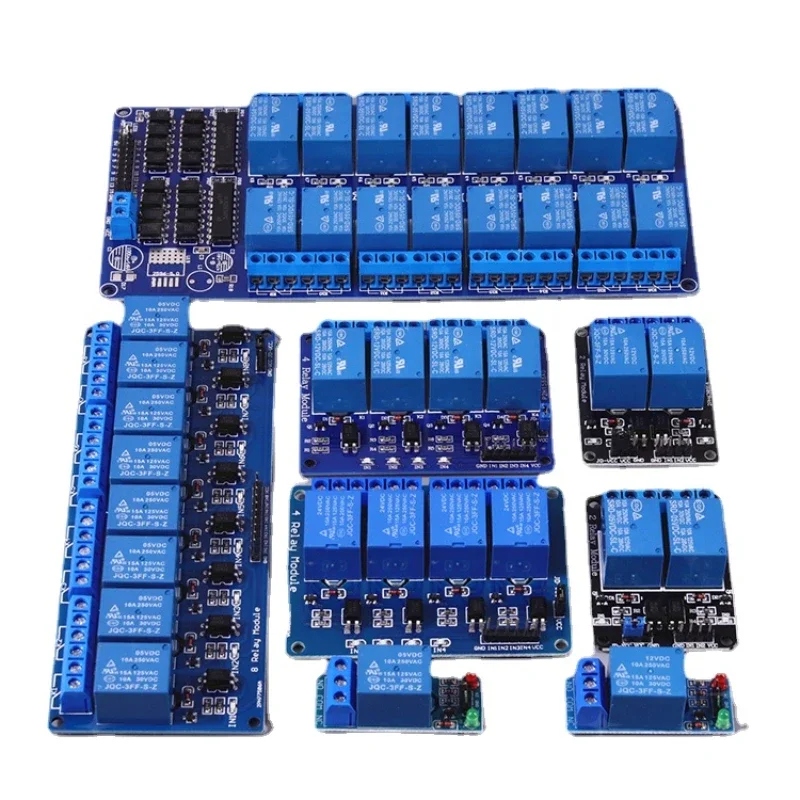 1 2 4 6 8-kanałowy moduł przekaźnika 5V 12V z wyjściem przekaźnika transoptorowego 1 2 4 6 8-kierunkowy moduł przekaźnika dla Arduino