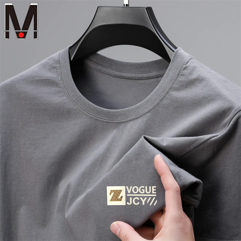 

Men's Round Neck Cotton Short Sleeved T-shirt Summer Casual Comfortable Top