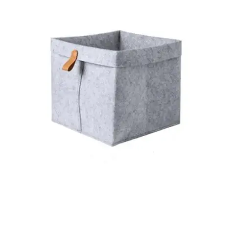 

Gray Socks Storage Bathroom Living Felt Closet Drawer Baskets Tea Bedroom Home Decor Table Sundries Organizer Black Box Cloth