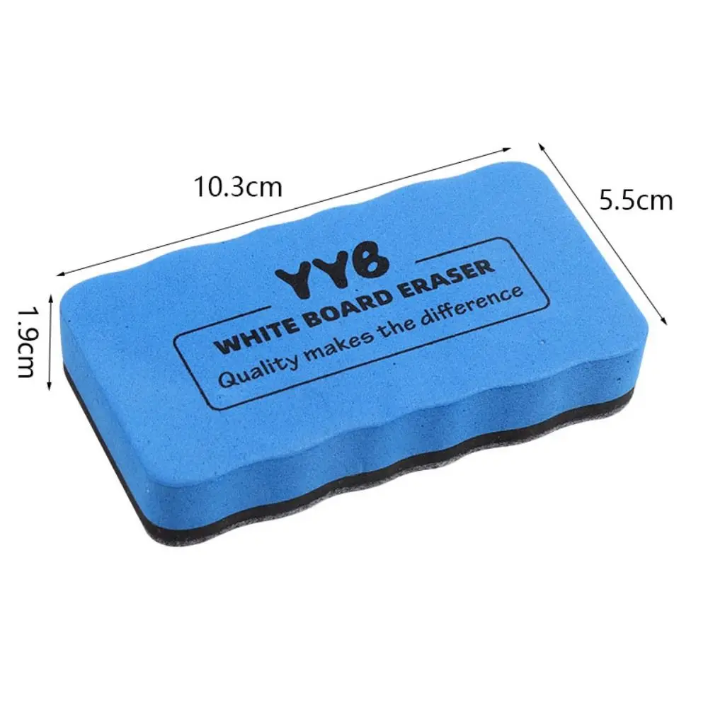 8pcs EVA Magnetic Whiteboard Eraser Felt Surface Rectangle White Board Cleaner Large Size Leave No Trace Dry Wipe Marker Home