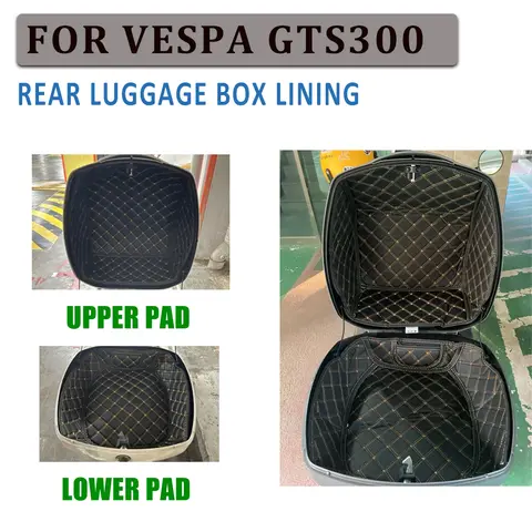 트렁크 케이스 라이너 후면 러기지 박스, 이너 테일 보호대 라이닝 백 보호, VESPA GTS300 GTS 300 용 오토바이 액세서리
