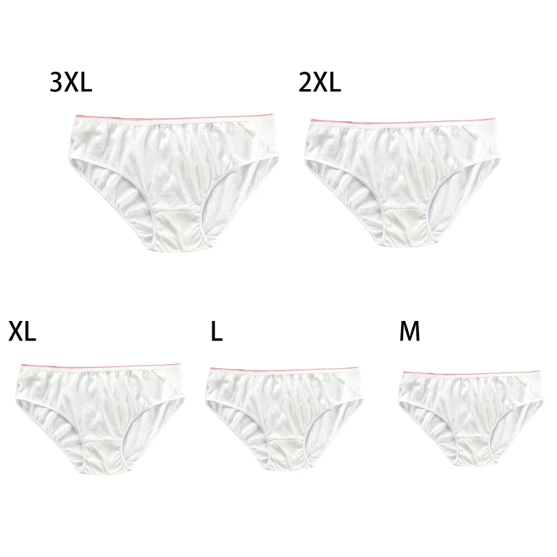 Bragas desechables para M/L/X/XL/2XL/3XL 5 piezas de ropa interior de maternidad transpirable Supp