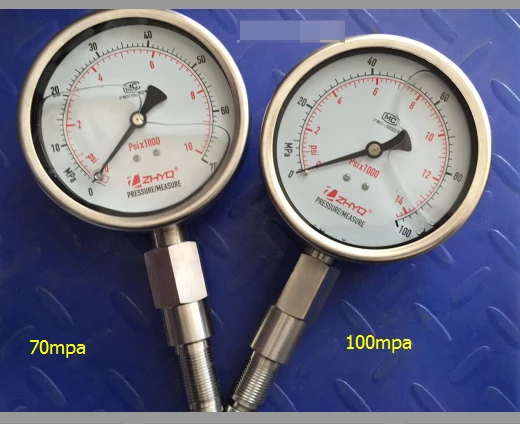 PT124Y-620-100mpa-M20-33 Homogenizer Shock Resistant Sanitary Diaphragm Pressure Gauge