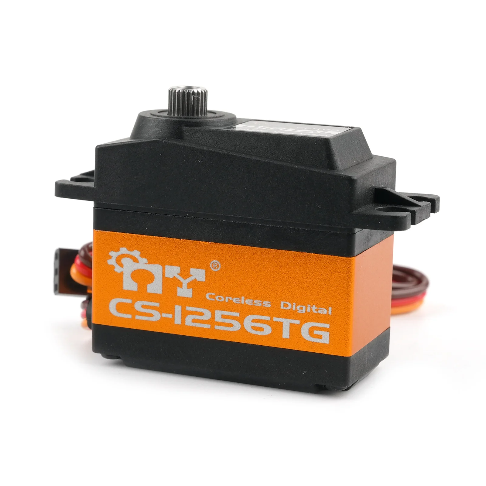 DIYmall CS-1256TG 6.0V 20KG High-Torque Full Metal Gear Coreless Digital Servo for 1/8 1/10 RC Car HSP HPI Drone Crawler