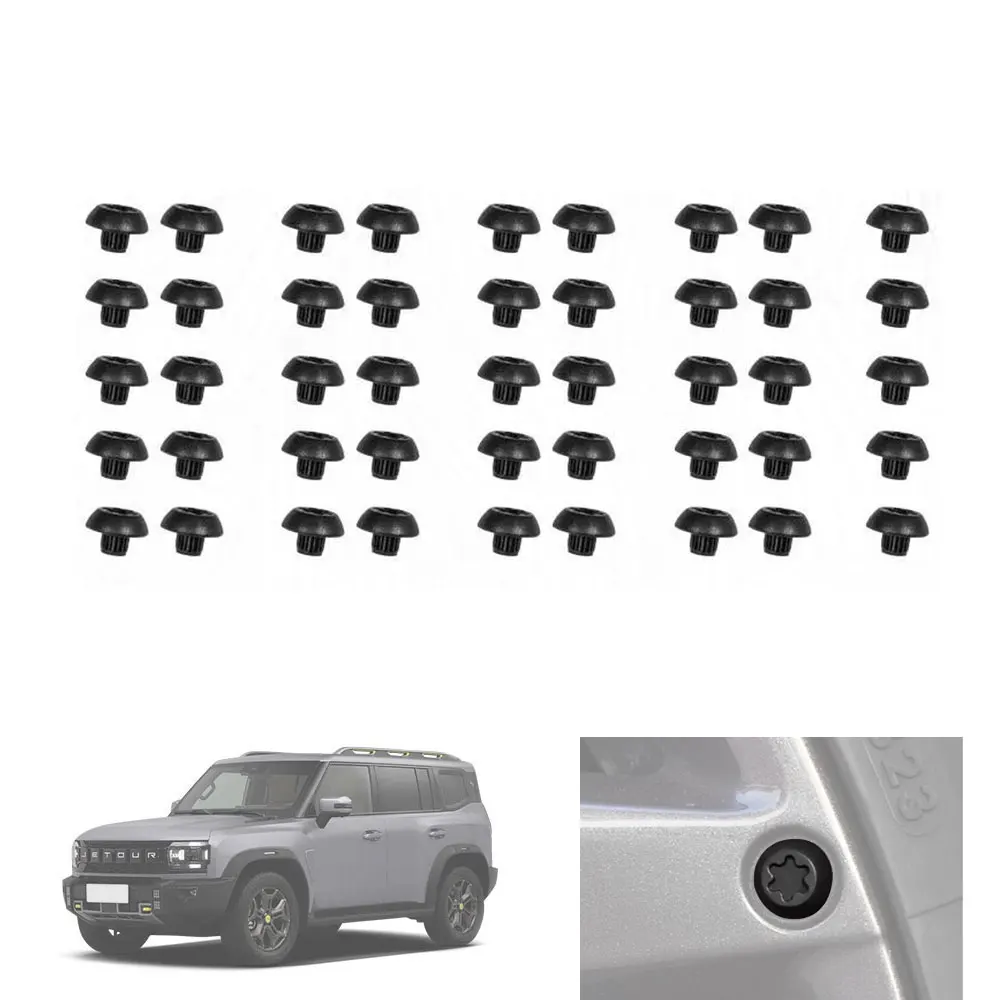 Wheel Small Screws Protector Cover Blackened  Hub Screw Cap For Chery Jetour Traveller T2 2023 2024