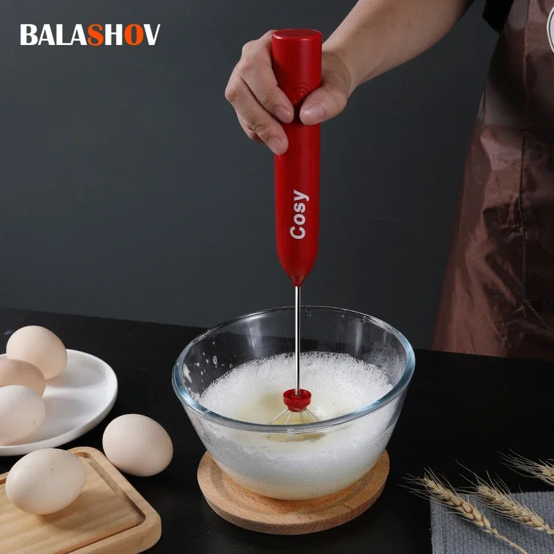 Portable Wireless Rechargeable Milk Frother High Speeds Mixer whisk