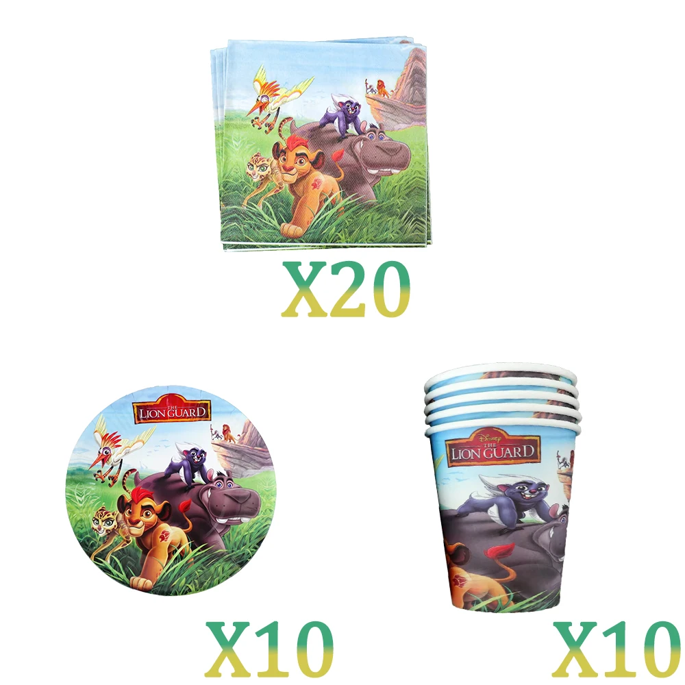 König der Löwen Simba Geburtstagsdekoration Partyzubehör Cartoon-Becher Teller Servietten Tischdecke für Kindergeburtstag Geschenk Babyparty – Detail 7