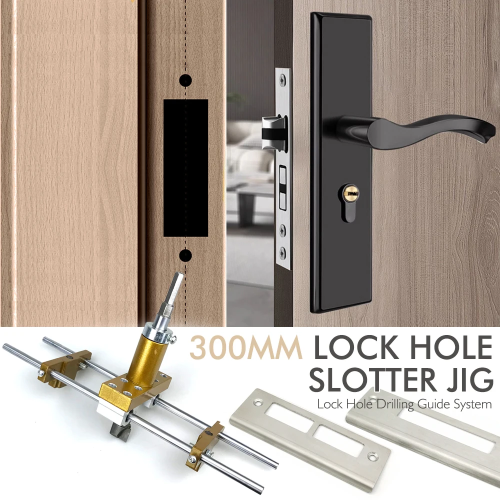 Slotter per porte in legno posizionamento stozzatrice blocco di installazione foratura Fxed strumenti speciali per la lavorazione del legno in lega