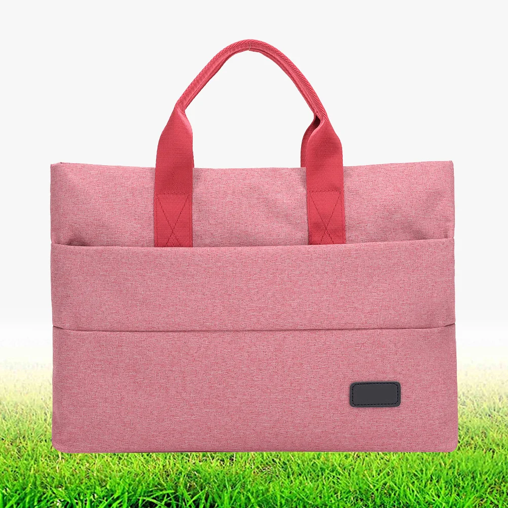 حقيبة كمبيوتر محمول من قماش أكسفورد مقاس 16 بوصة، حقيبة أعمال خفيفة الوزن مقاومة للماء، حقيبة مجلد ملفات المستندات للنساء، حقيبة نسائية