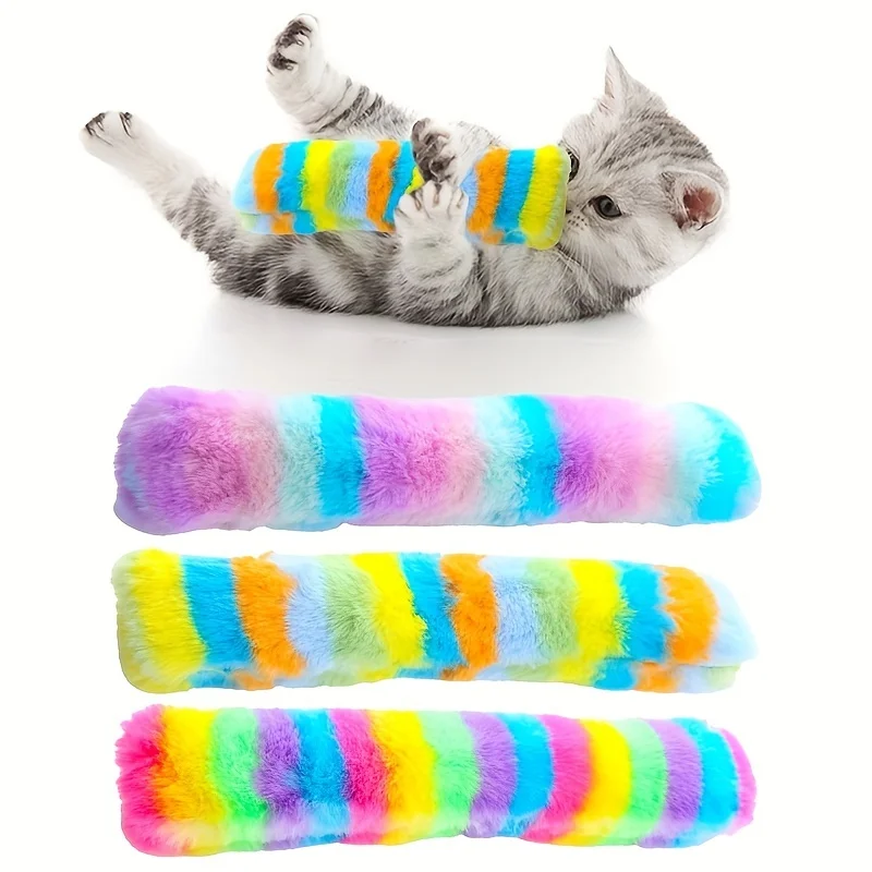 Katzenspielzeug Interaktives Plüschkissen für Katzen Kätzchen Katzen-Kauspielzeug Haustierzubehör