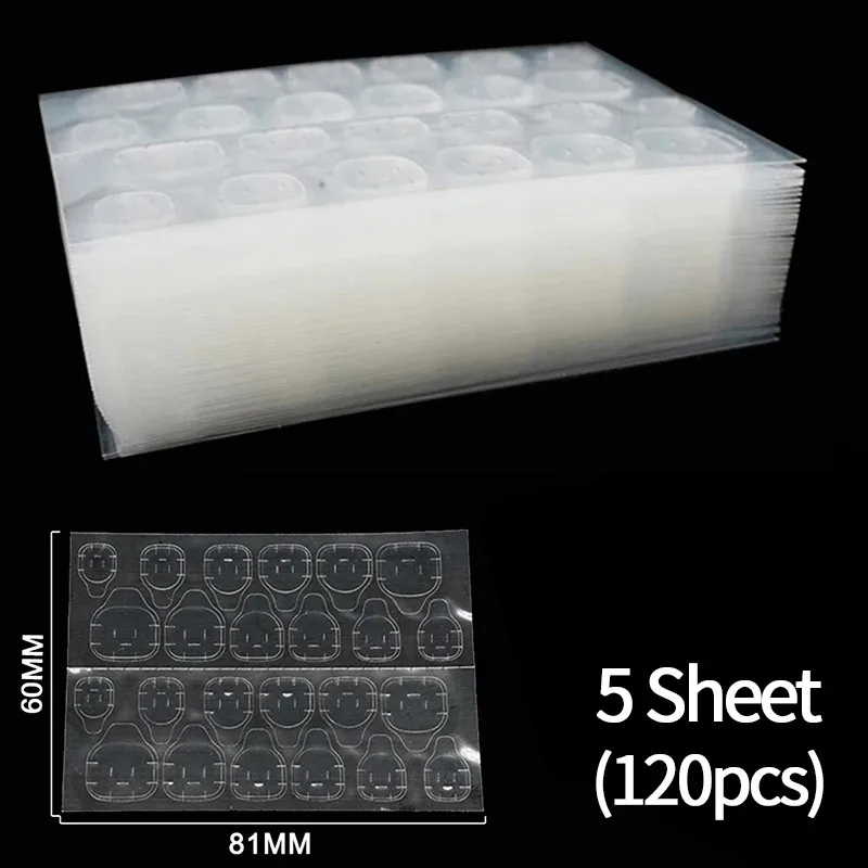 

Двусторонний прозрачный клей-желе для ногтей, клейкая лента для накладных ногтей, многоразовые наклейки для маникюра, аксессуары для ногтей DIY