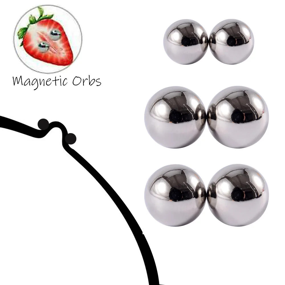 Non Piercing Powerful Magnet Nipple Clitoris Stimulate Balls Sex Toys For Couples Magnetic Nipple Clamps Adult Sex Products