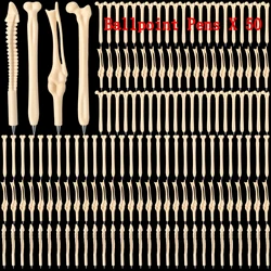 50Pcs Novelty Nurse Bone Pens Bone Design Black Ink Ballpoint Pens Nurses Doctors Medical Student Fun School Supply