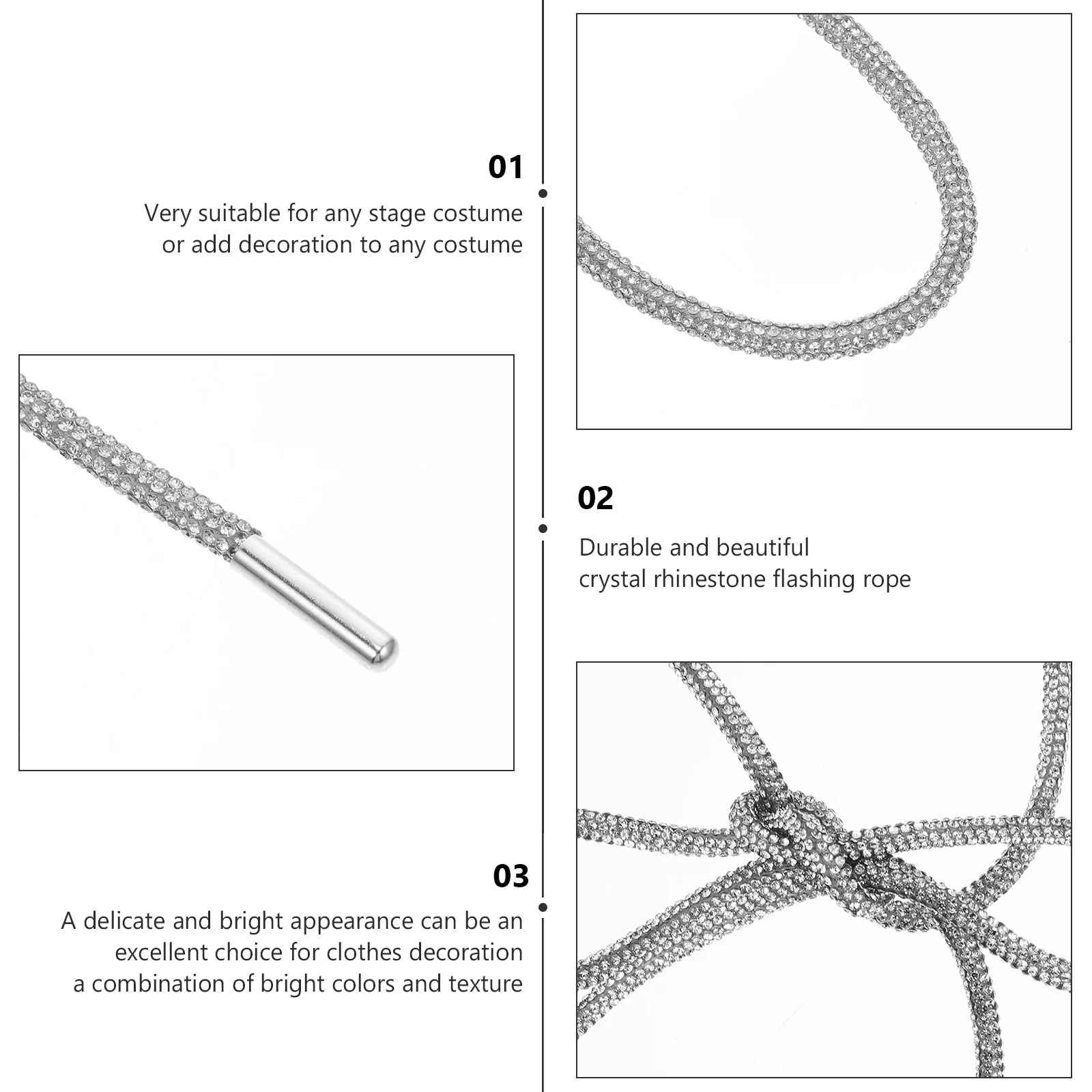 

4pcs Rhinestone Decorative Shoelaces for Women Bright Fashion Casual Laces Suitable Sneakers Sports Shoes Accessories