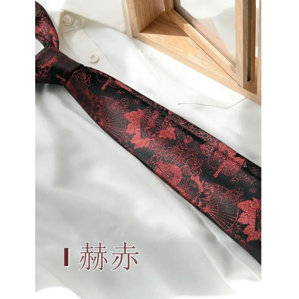 Cravatta artigianale in stile nazionale, accessorio per camicia da abito casual di fascia alta per uomo e donna, moda artistica ed elegante