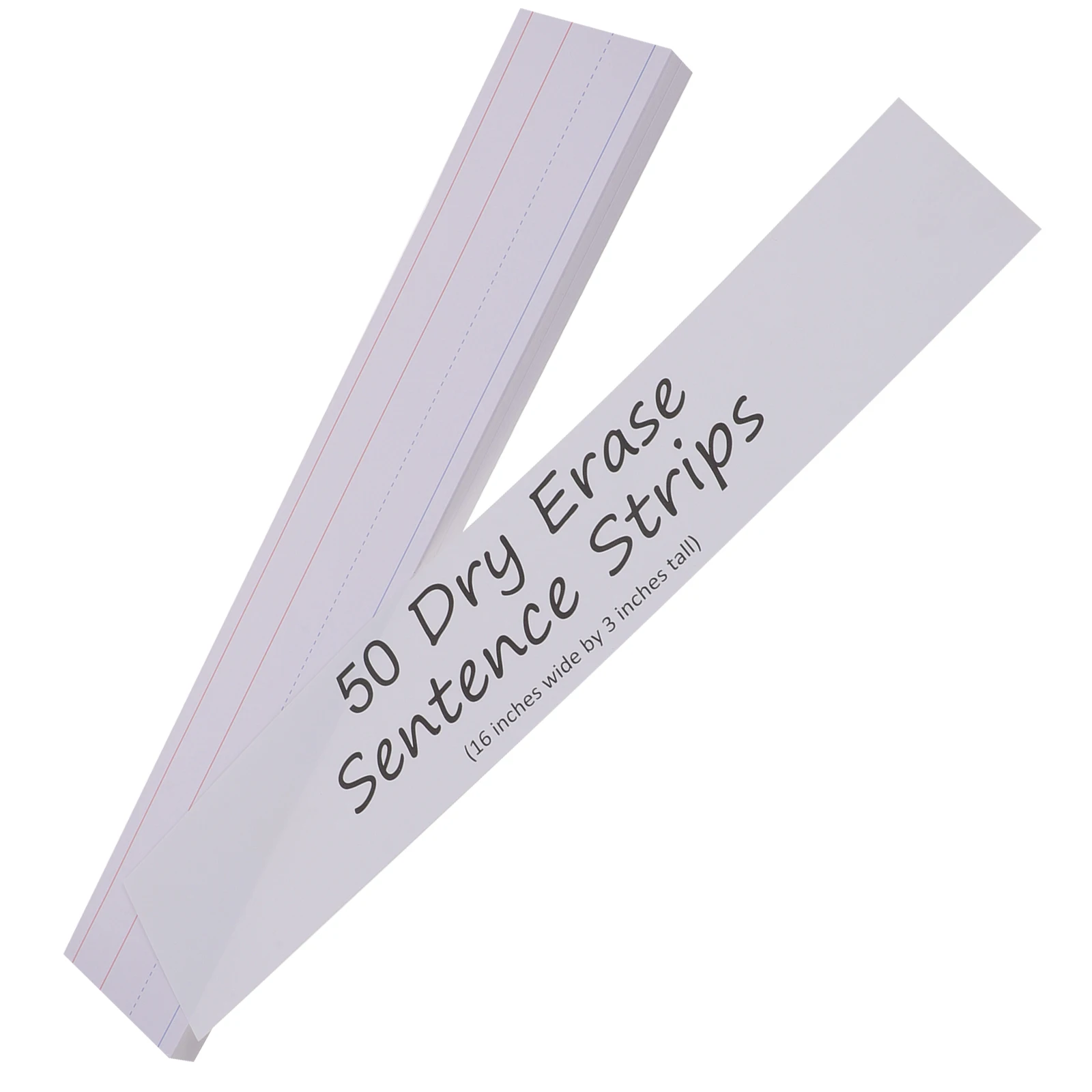 

30 Pcs Alphabet Cards Sentence Strips for Writing Learning Dry Erase Teachers Ruled Kids Students School Supplies Premium Paper