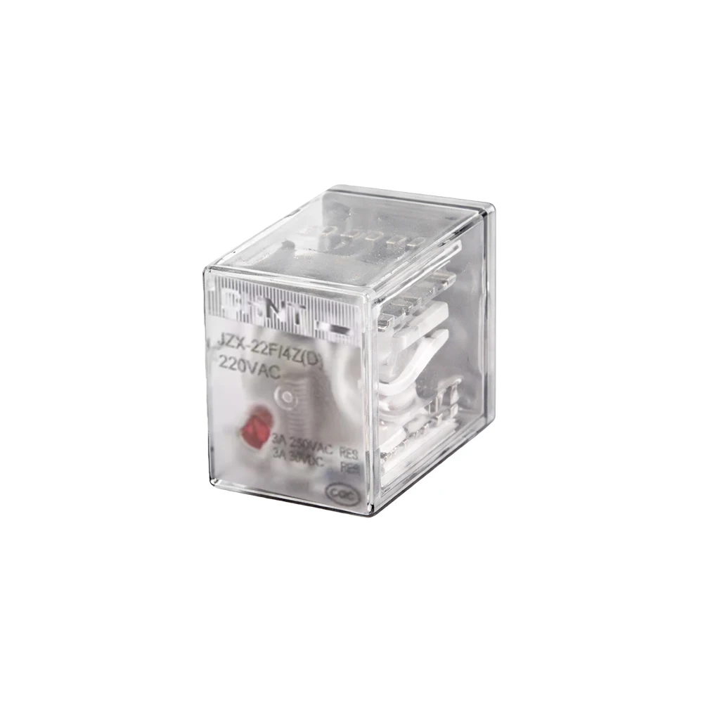 JZX-22F(D)/4Z Power Relay 3A 220VAC Coil Voltage With Light 14 Pins Relay Coil Overload Electrical Relays Generator Component
