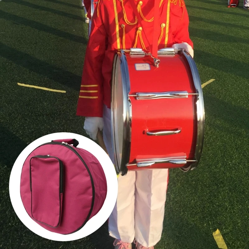 

F1FD Компактная сумка для барабанов Snares Drum Bag Рюкзак для барабанщиков с внешними карманами и плечевым ремнем