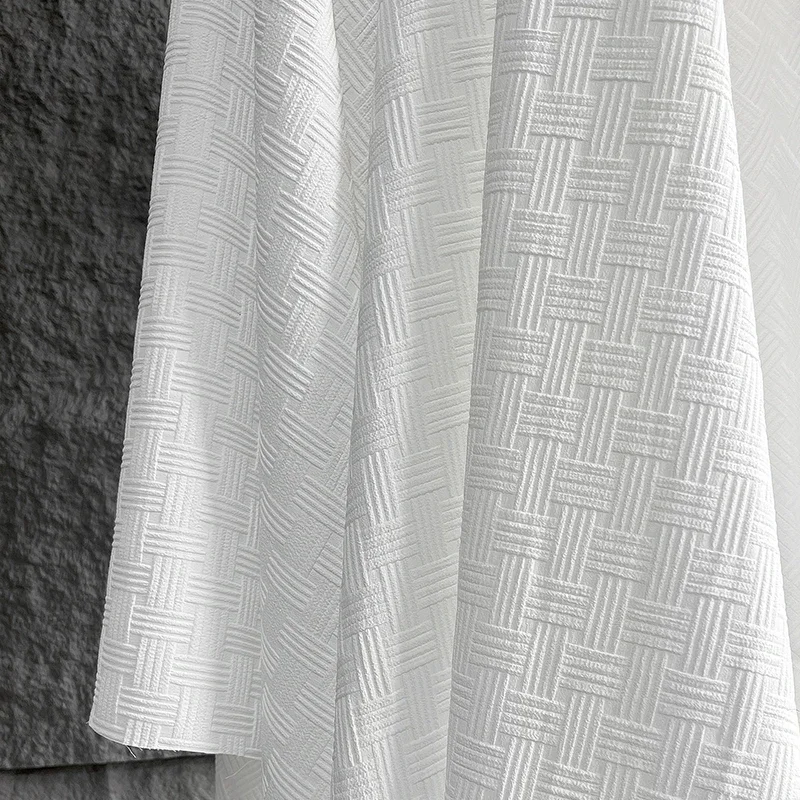 High-grade Creative Weaving Three-dimensional Stripes Jacquard Fabric Soft Texture Knitted Dress Dress Designer Fabrics